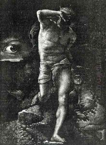 The Conscience or The Eye Watching Cain by Auguste Joliet