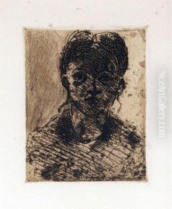 Tete De Femme by Paul Cezanne