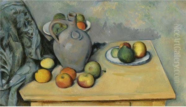 Pichet Et Fruits Sur Une Table - view 1