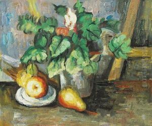 Plate With Fruit And Earthenware