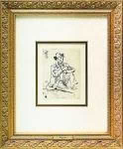 Portrait De Paul Guillaumin Au Pendu by Paul Cezanne