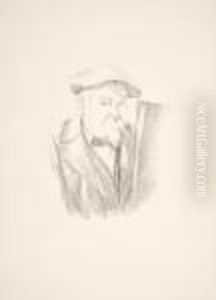 Portrait De Cezanne Par Lui-meme. by Paul Cezanne