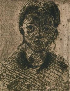 Tete De Jeune Fille by Paul Cezanne