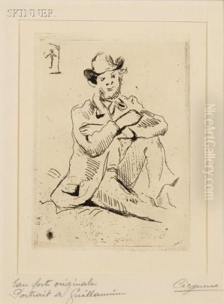 Portrait Du Peintre A. Guillaumin Au Pendu - view 1