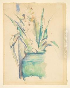 Le Vase Et La Colonne by Paul Cezanne