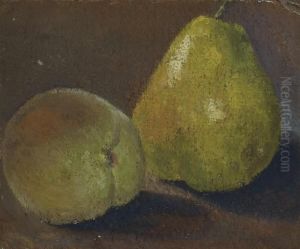 Peche Et Poire by Paul Cezanne