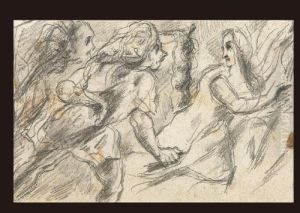 Etude De Personnages (maisons En Provence) by Paul Cezanne