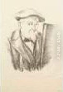 Autoportrait. 1898 by Paul Cezanne