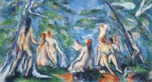 Les Baigneuses by Paul Cezanne