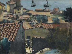 Le Village Des Pecheurs A L'estaque by Paul Cezanne