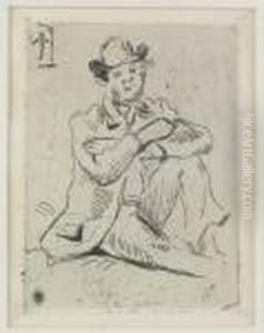 Portrait Du Peintre A by Paul Cezanne