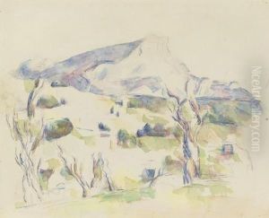 La Montagne Sainte-victoire Vue Des Lauves by Paul Cezanne