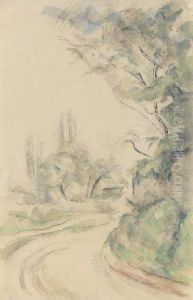 Route Tournante by Paul Cezanne
