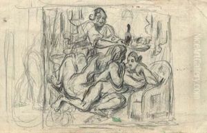 Study For L'apres-midi A Naples Study For L'apres-midi A Naples