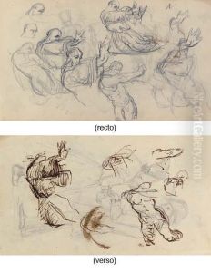 Etudes De Personnages (recto And Verso)