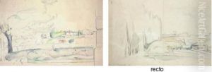 La Plaine De Bellevue (recto); Paysage Provencal (verso) by Paul Cezanne