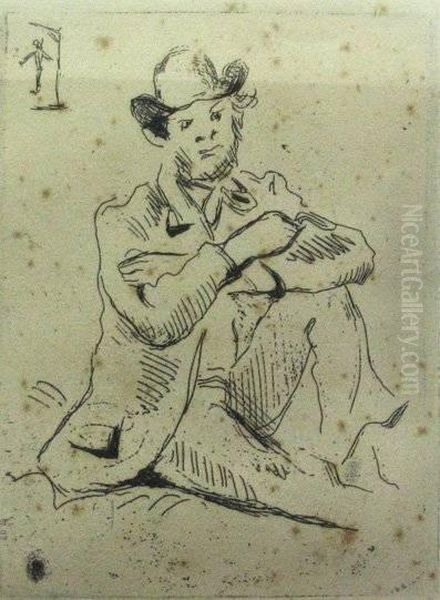 Portrait Du Peintre A. Guillaumin Au Pendu From Les Peintresimpressionistes De Duret - view 1