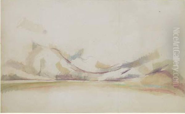 En Juillet 1896, A La Demande De
Sa Femme Et De Son Fils, Le Peintre Se Rend A Talloires, Au Bord Du Lac
D'annecy, Il Sejourne A L'hotel De L'abbaye. < Me Voici Eloigne De
Notre Provence Pour Quelques Temps > Ecrit Cezanne En Juillet 1896 A Son
Je - view 1