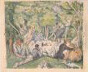 Le Dejeuner Sur L'herbe, 1914 by Paul Cezanne