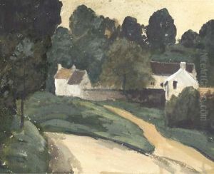 Paysage Aux Environs D'auvers-sur-oise by Paul Cezanne
