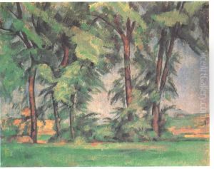 Les Grands Arbres Au Jas De Bouffan by Paul Cezanne
