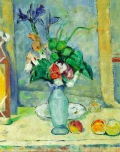 The Blue Vase by Paul Cezanne