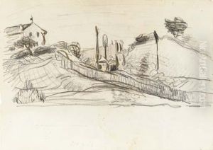 La Tranchee by Paul Cezanne