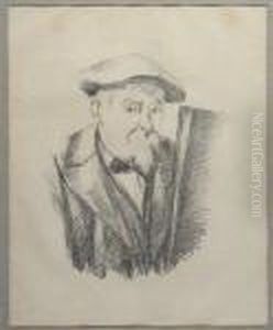 Portrait De Cezanne Par Lui-meme (cherpin 8; Venturi 1158) by Paul Cezanne