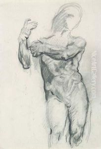 Standing Male Nude by Paul Cezanne