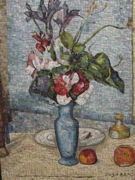 Still Life With Flowers And Oranges - view 1