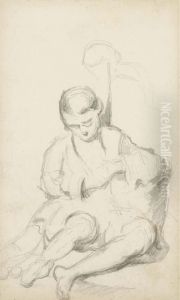 D'apres Bartolome Esteban Murillo: Nino Espulgandose by Paul Cezanne