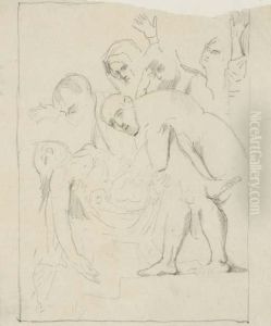 D'apres Caravage: Mise Au Tombeau