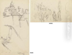 Vue Du Pantheon (recto); Etudes Avec Personnages Et Colonnade (verso) Vue Du Pantheon (recto); Etudes Avec Personnages Et Colonnade (verso)