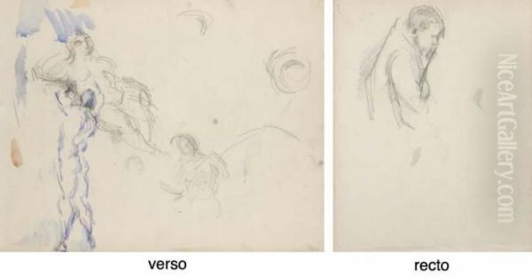 Ambroise Vollard (recto); Etudes: Bethsabee Et Baigneur Debout (verso) - view 1