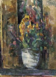 Le Vase De Fleurs by Paul Cezanne