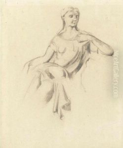 Etude D'une Figure D'une Garniture De Cheminee by Paul Cezanne