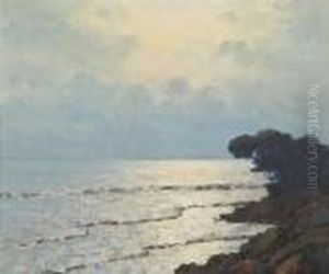 Bord De Mer Le Soir by Arsene Chabanian
