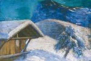Ferme Sous La Neige by Arsene Chabanian