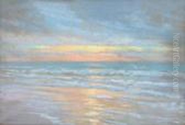 Soleil Couchant Sur La Mer - view 1