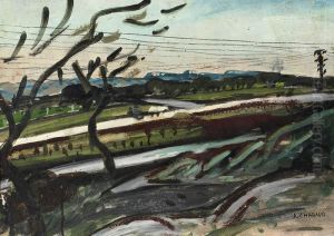Sur Le Pont Des Alpilles by Auguste Chabaud