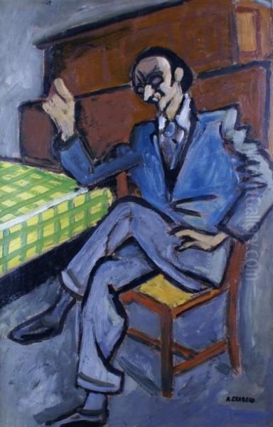Homme Assis Pres De La Table - view 1