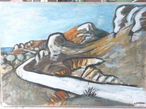 La Route Blanche. by Auguste Chabaud