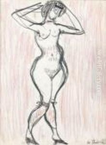 Femme Levant Les Bras by Auguste Chabaud