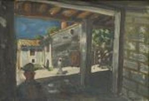 Sous Le Hangar Du Mas by Auguste Chabaud