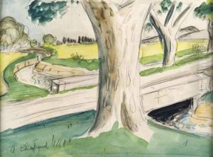 Le Petit Pont by Auguste Chabaud