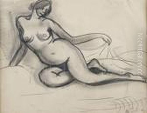 Nu Sur Le Sofa. - view 1