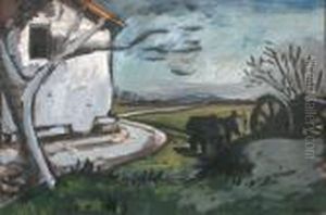 Paysage A La Maison by Auguste Chabaud