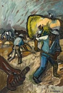 Travail Aux Champs. by Auguste Chabaud