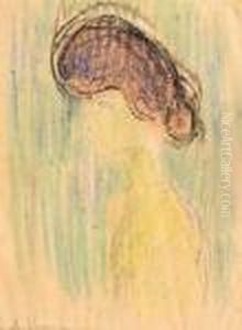 Portrait De Femme De Profil, Vers 1907 by Auguste Chabaud