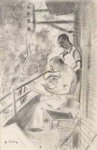 La Lecon De Dessin. by Auguste Chabaud